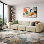 Amaco Modern Velvet Sofa, Tufted Design Upholstered 3 Seater Sofa Set for Living Room, (Black Colour) Premium Velvet Fabric Sofa