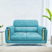 Gelio 2 Seater Sofa Set for Living Room (Black Colour) Premium Fabric Sofa