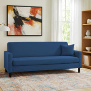 Premium Valkyrie 3 Seater Sofa Set 3 Seater Modern Sofa Set for Living Room (Blue Color Fabric)