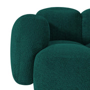 Aveline Modern Premium Boucle Fabric Sofa, Upholstered 3 Seater Sofa Set for Living Room, (Black Colour) Premium Boucle Fabric Sofa
