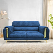 Gelio 2 Seater Sofa Set for Living Room (Black Colour) Premium Fabric Sofa