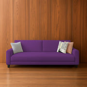 Kaven 3 Seater Sofa Set for Living Room (Purple Colour Fabric) Premium Fabric Sofa