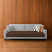Kaven 3 Seater Sofa Set for Living Room (Brown Grey Colour Fabric) Premium Fabric Sofa