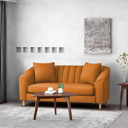 Doraldo 2 Seater Sofa Set for Living Room (Black Colour Fabric) Premium Fabric Sofa for Living Room