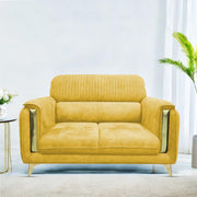 Gelio 2 Seater Sofa Set for Living Room (Black Colour) Premium Fabric Sofa