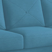 Swaloni RHS 6 Seater L Shape Sofa Set with Center Table for Living Room (Turquise) Premium Fabric Sofa