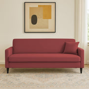 Premium Valkyrie 3 Seater Sofa Set 3 Seater Modern Sofa Set for Living Room (Maroon Color Fabric)