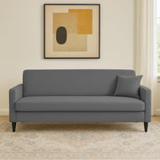 Premium Valkyrie 3 Seater Sofa Set 3 Seater Modern Sofa Set for Living Room (Dark Grey Color Fabric)