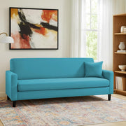 Premium Valkyrie 3 Seater Sofa Set 3 Seater Modern Sofa Set for Living Room (Turquise Color Fabric)