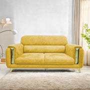 Gelio 2 Seater Sofa Set for Living Room (Black Colour) Premium Fabric Sofa