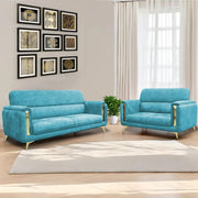 Gelio 2 Seater Sofa Set for Living Room (Black Colour) Premium Fabric Sofa