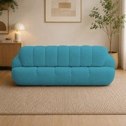 Casaliving Trex 3 Seater Sofa Set for Living Room, 3 Seater (Black) Colour Premium Velvet Fabric Sofa