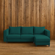 Mikasa 4 Seater RHS L Shape Sofa Set for Living Room (Pine Fabric) Premium Fabric Sofa Set for Living Room
