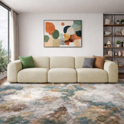 Amaco Modern Velvet Sofa, Tufted Design Upholstered 3 Seater Sofa Set for Living Room, (Black Colour) Premium Velvet Fabric Sofa