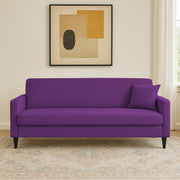 Premium Valkyrie 3 Seater Sofa Set 3 Seater Modern Sofa Set for Living Room (Purple Color Fabric)