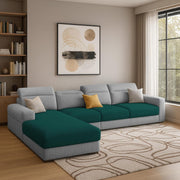 Orion LHS 6 Seater L Shape Sofa Set for Living Room (Pine Grey Colour) Premium Fabric Sofa
