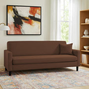Premium Valkyrie 3 Seater Sofa Set 3 Seater Modern Sofa Set for Living Room (Brown Color Fabric)