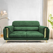 Gelio 2 Seater Sofa Set for Living Room (Black Colour) Premium Fabric Sofa