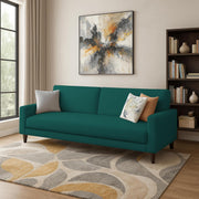 Kaven 3 Seater Sofa Set for Living Room (Pine Colour Fabric) Premium Fabric Sofa