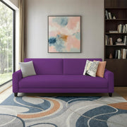 Kaven 3 Seater Sofa Set for Living Room (Purple Colour Fabric) Premium Fabric Sofa