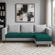 Mikasa 4 Seater RHS L Shape Sofa Set for Living Room (Pine Grey Fabric) Premium Fabric Sofa Set for Living Room