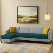 Neyami LHS 6 Seater L Shape Sofa Set for Living Room (Pine Grey) Premium Fabric Sofa Set