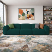 Amaco Modern Velvet Sofa, Tufted Design Upholstered 3 Seater Sofa Set for Living Room, (Black Colour) Premium Velvet Fabric Sofa
