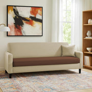 Premium Valkyrie 3 Seater Sofa Set 3 Seater Modern Sofa Set for Living Room (Cream Brown Color Fabric)