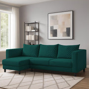 Mikasa 4 Seater LHS L Shape Sofa Set for Living Room (Pine Fabric) Premium Fabric Sofa Set for Living Room