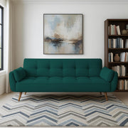 Francois 3 Seater Convertible Sofa Cum Bed for Living Room (Pine Fabric) Premium Fabric Sofa