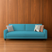 Kaven 3 Seater Sofa Set for Living Room (Turquise Colour Fabric) Premium Fabric Sofa