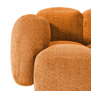 Aveline Modern Premium Boucle Fabric Sofa, Upholstered 3 Seater Sofa Set for Living Room, (Black Colour) Premium Boucle Fabric Sofa