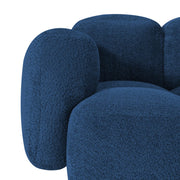 Aveline Modern Premium Boucle Fabric Sofa, Upholstered 3 Seater Sofa Set for Living Room, (Black Colour) Premium Boucle Fabric Sofa