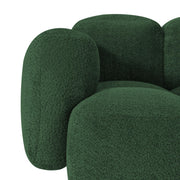 Aveline Modern Premium Boucle Fabric Sofa, Upholstered 3 Seater Sofa Set for Living Room, (Black Colour) Premium Boucle Fabric Sofa