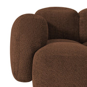 Aveline Modern Premium Boucle Fabric Sofa, Upholstered 3 Seater Sofa Set for Living Room, (Black Colour) Premium Boucle Fabric Sofa