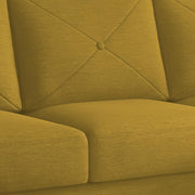 Swaloni RHS 6 Seater L Shape Sofa Set with Center Table for Living Room (Yellow) Premium Fabric Sofa