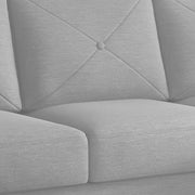 Swaloni RHS 6 Seater L Shape Sofa Set with Center Table for Living Room (Grey) Premium Fabric Sofa