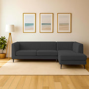 Casaliving Markfest LHS 6 Seater L Shape Sofa Set for Living Room (Blue Colour) Premium Fabric Sofa Set