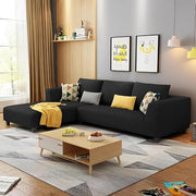 Casaliving Minta LHS 4 Seater L Shape Sofa Set for Living Room (Blue Premium Colour Fabric)