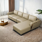 Casaliving Xavier LHS 6 Seater L Shape Sofa Set for Living Room (Blue Colour) Premium Fabric Sofa Set