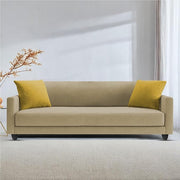 Casaliving Dominic 3 Seater Sofa Set for Living Room (Blue Fabric) Premium Fabric Sofa