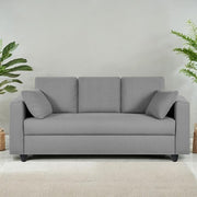 Casaliving Vitserk 3 Seater Sofa Set for Living Room (Blue Grey Colour) Premium Fabric Sofa