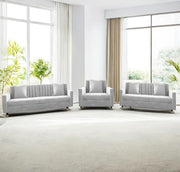 Casaliving Garcia 3+2+1 Seater Sofa Set for Living Room (Black Grey Colour) Premium Fabric Sofa