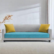 Casaliving Dominic 3 Seater Sofa Set for Living Room (Blue Fabric) Premium Fabric Sofa