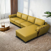 Casaliving Xavier LHS 6 Seater L Shape Sofa Set for Living Room (Blue Colour) Premium Fabric Sofa Set