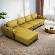 Casaliving Xavier LHS 6 Seater L Shape Sofa Set for Living Room (Blue Colour) Premium Fabric Sofa Set