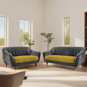 Casaliving Anyse 3+2 Seater Sofa Set for Living Room (Blue- Colour) Premium Fabric Sofa Set for Living Room