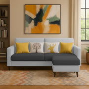 Casaliving Premium Stephanie 2 Seater Sofa Set 2 Seater Modern Sofa Set for Living Room (Blue Color Fabric)