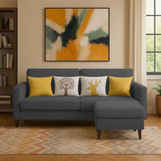 Casaliving Premium Stephanie 2 Seater Sofa Set 2 Seater Modern Sofa Set for Living Room (Blue Color Fabric)