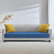 Casaliving Dominic 3 Seater Sofa Set for Living Room (Blue Fabric) Premium Fabric Sofa